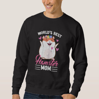 Best Hamster Mom  Hamsters Animal Pet  Graphic Lång Ärmad Tröja
