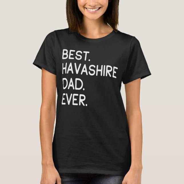 Best Havashire Pappa någonsin T Shirt (Framsida)
