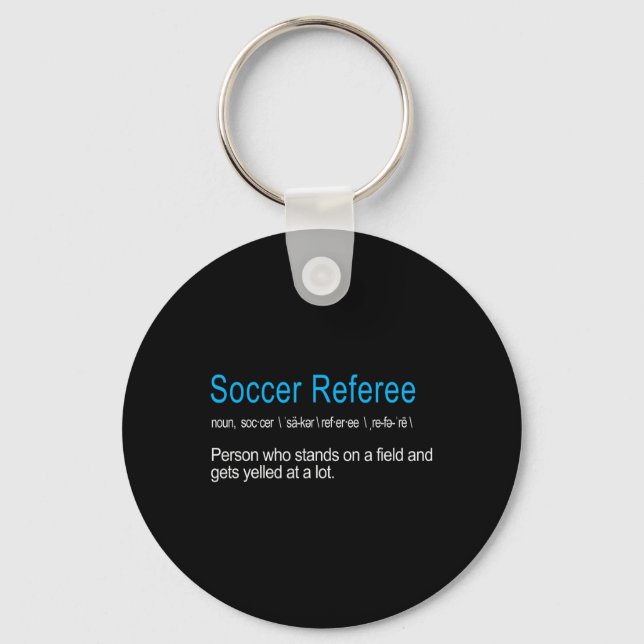 Best Hilarious Soccer Referee Definition Funny Gif Nyckelring (Framsida)