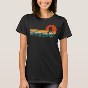 Best Hockey Coach nånsin Ice Hockey Team Coach Ret T Shirt