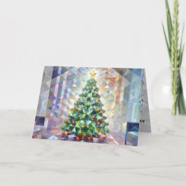 Best Holiday Season Sparkly Christmas Tree Xmas Helgkort