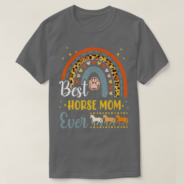 Best Horse Mamma Alltid Animal Lover Hund Mammor T Shirt (Design framsida)