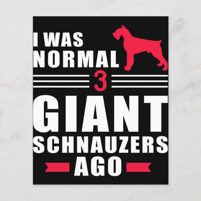 Best Hund Giant Schnauzer Gift Flygblad (Framsidan)