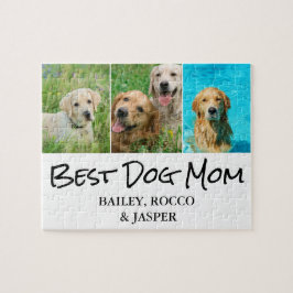 Best Hund Mamma 3 Photo Jigszle Puzzle Pussel