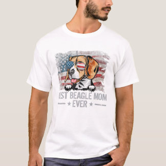 Best Hund Mamma någonsin Retro USA Amer T Shirt