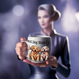 "Best Hund Mamma/Pappa någonsin"-gåva till Anpassa Kaffemugg