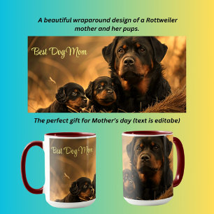 Best Hund Mamma Rottweiler Mugg