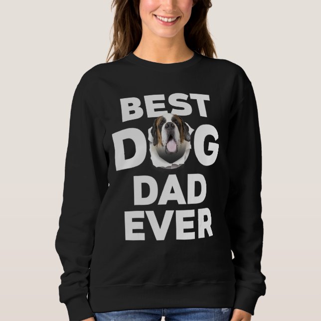 Best Hund Pappa någonsin Saint Bernard T Shirt (Framsida)