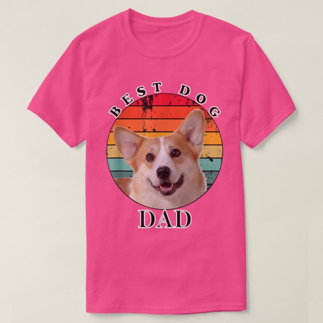 Best Hund Pappa Pembroke Welsh Corgi T Shirt (Design framsida)