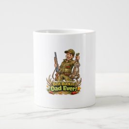 Best hunting dad ever funny hunter gift idea jumbo mugg