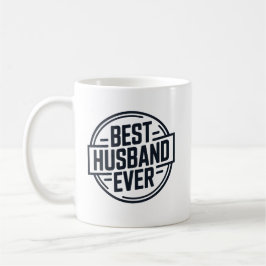 Best Husband Ever Badge Design Kaffemugg