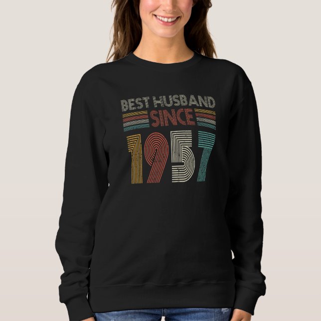 Best Husband Since 1957 65th wedding anniversary T Shirt (Framsida)
