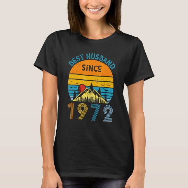 Best Husband Since 1972 50th Wedding Anniversary V T Shirt (Framsida)