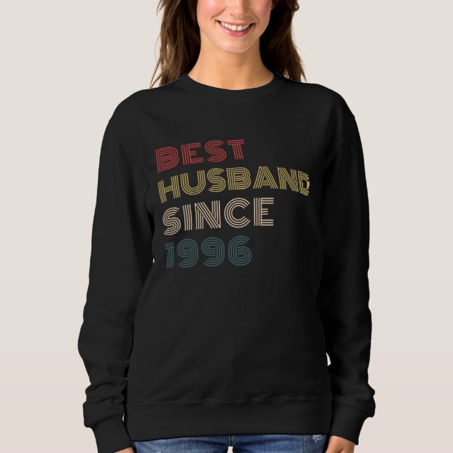Best Husband since 1996 24th Anniversary T Shirt (Framsida)
