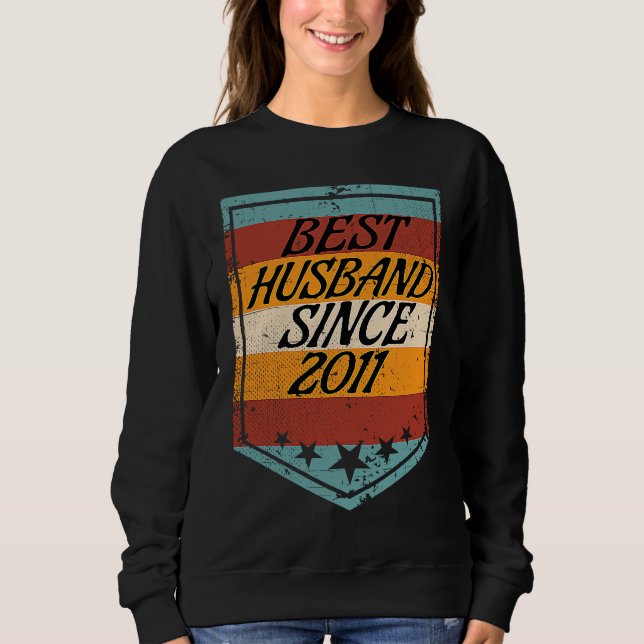 Best Husband since 2011 wedding married in 2011 T Shirt (Framsida)