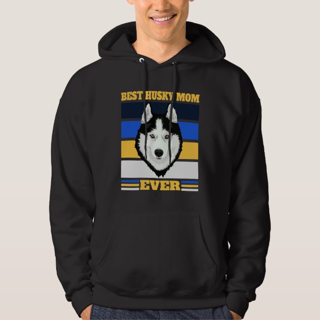Best Husky Mamma 2 Hoodie (Framsida)