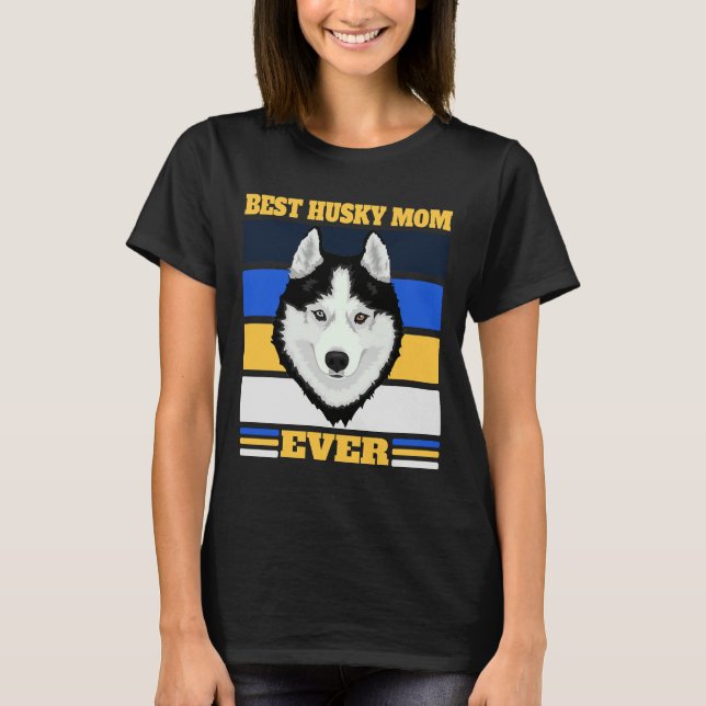 Best Husky Mamma 2 T Shirt (Framsida)