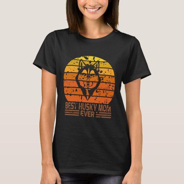 Best Husky Mamma någonsin T Shirt (Framsida)