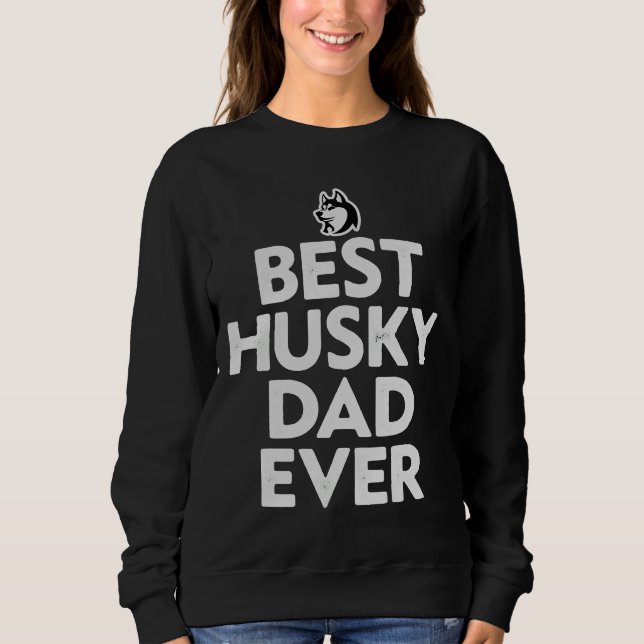 Best Husky Pappa T Shirt (Framsida)