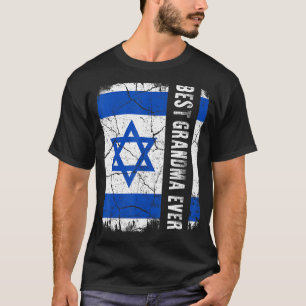 Best Israelis Grandma AldriIsrael Flagga Mor Da T Shirt