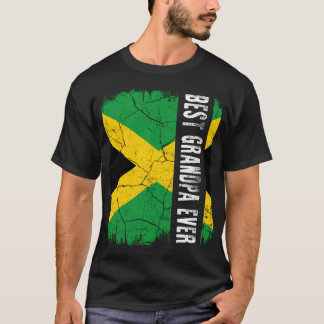 Best Jamaican Grandpa AldriJamaica Flagga T Shirt