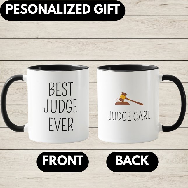 Best Judge, Personalized Judge gift, Judge  Mugg (Skapare uppladdad)
