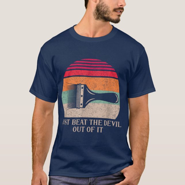Best Just Beathe Devil Out Of girl T Shirt (Framsida)