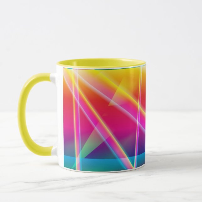BEST KAFFE KOPPAR - NEON LJUS DESIGNER MUGG (Vänster)