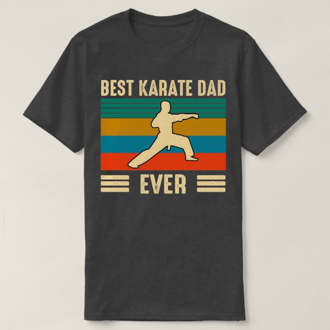 Best karate dad ever t shirt (Design framsida)
