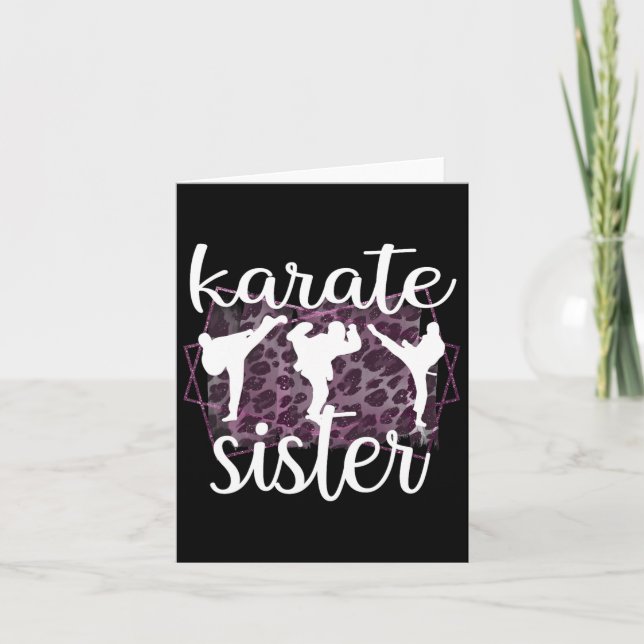 Best Karate Sister Proud Karate Syrran Kort (Framsida)