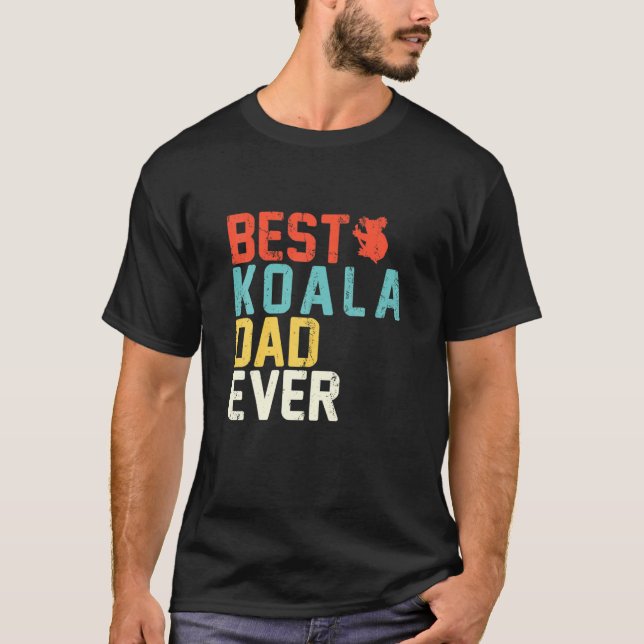 Best Koala Pappa någonsin T Shirt (Framsida)