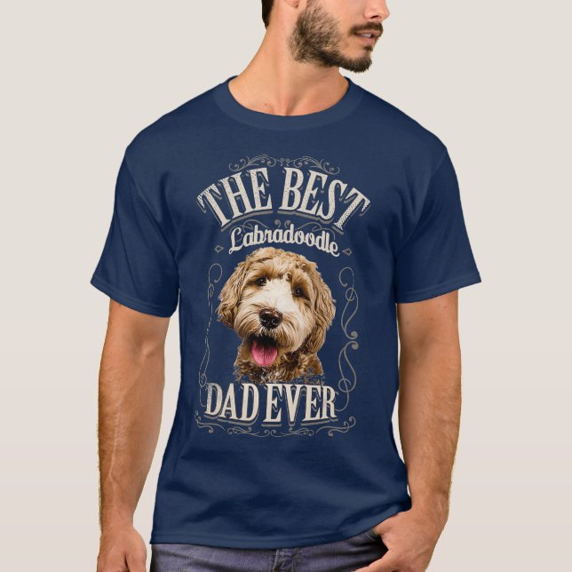 Best Labradoodle Pappa någonsin Australian Labrado T Shirt (Framsida)
