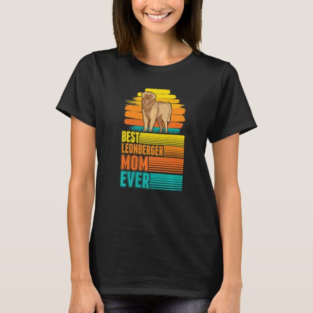 Best Leonberger Mamma någonsin T Shirt (Framsida)
