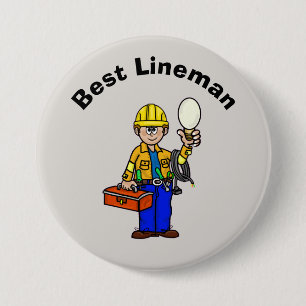 Best Lineman Button for White Male Knapp