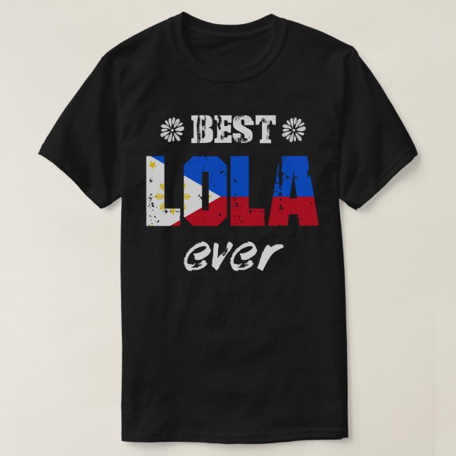 Best Lola Aldrifilipino farmor T Shirt (Design framsida)