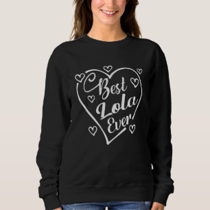 Best Lola nånsin Cute Hearts Shape Grandma Mor T Shirt