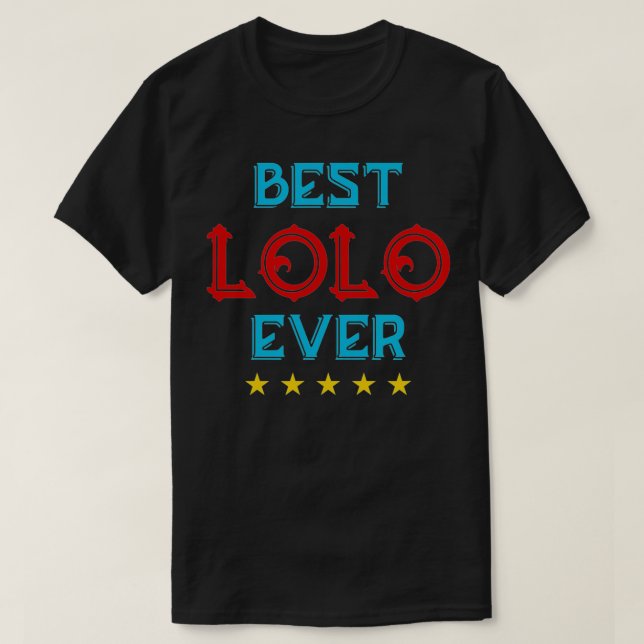 Best Lolo AldriFilipino Grandpa T Shirt (Design framsida)
