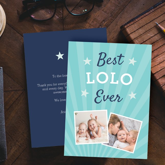 Best Lolo Aldrig | Flat foto från Fars dag Kort (Skapare uppladdad)