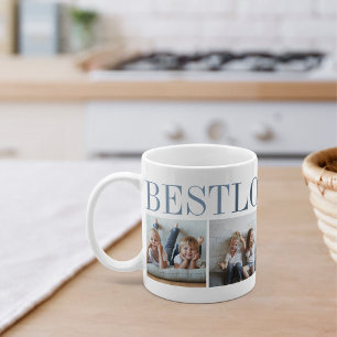 Best Lolo någonsin 4 Photo Collage Grandpa Kaffemugg