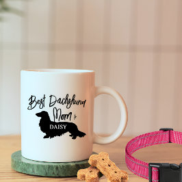 Best Long Hair Dachshund Hund Mamma Gift Kaffemugg