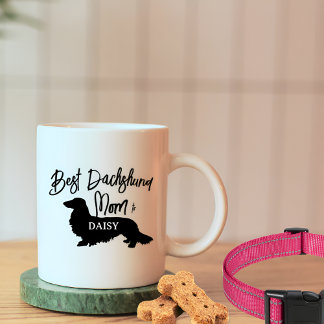 Best Long Hair Dachshund Hund Mamma Gift Kaffemugg