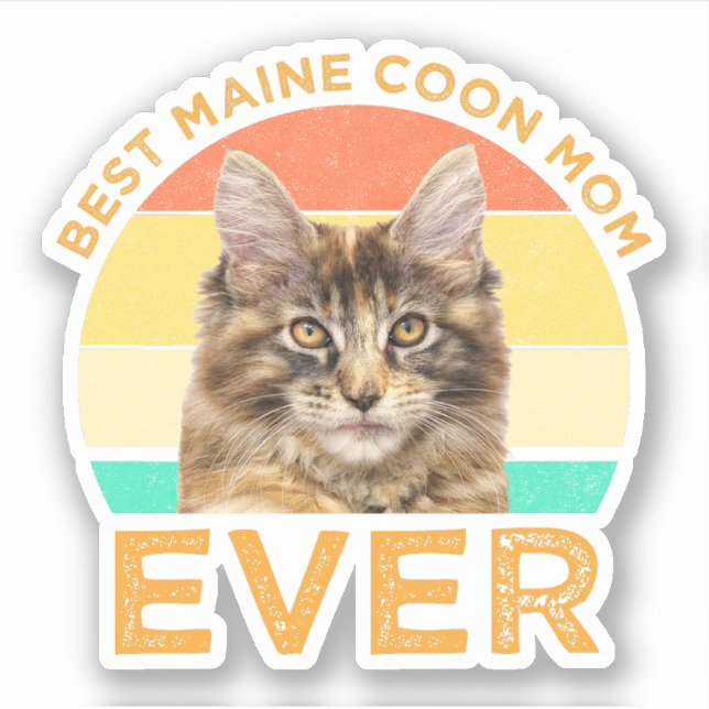 Best Maine Coon Mamma någonsin Klistermärken (Framsida)