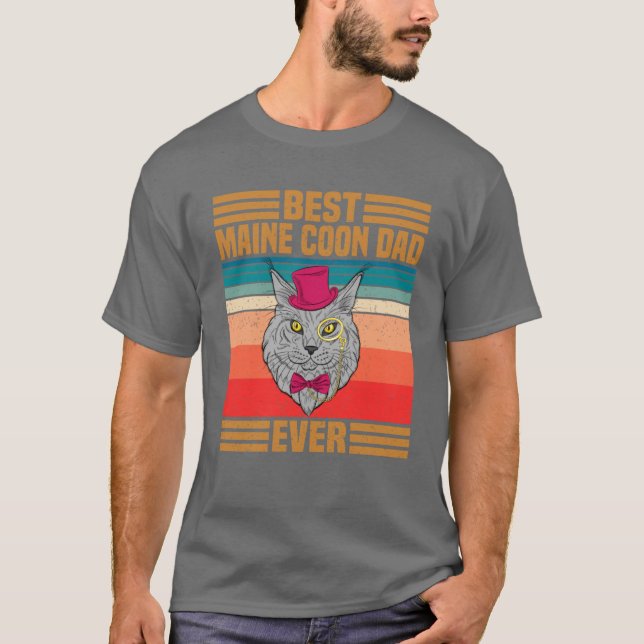 Best Maine Coon Pappa någonsin T Shirt (Framsida)