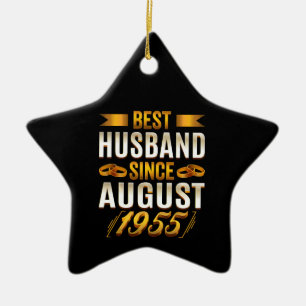 Best Make sedan augusti 1955 Funny Annivesary Julgransprydnad Keramik