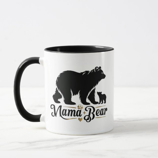 Best mama bear gift for mothers mugg (Vänster)