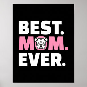 Best Mamma All Bulldog   Bidrag till Hund älskare Poster