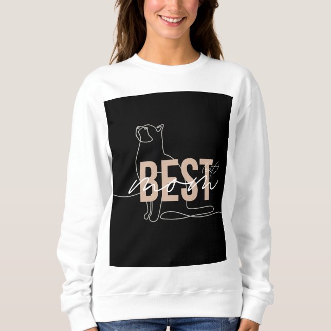 Best Mamma Cat T-Shirt (Framsida)