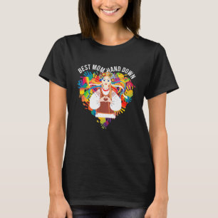 Best Mamma Hand Down Hippie Girl Kärlek Peace Lyck T Shirt