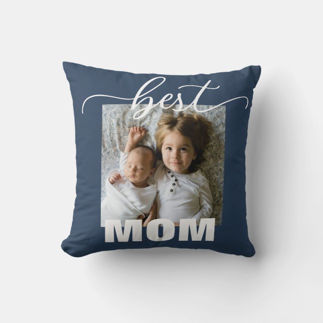 Best MAMMA Kids Photo Mors dag Kudde (Framsida)