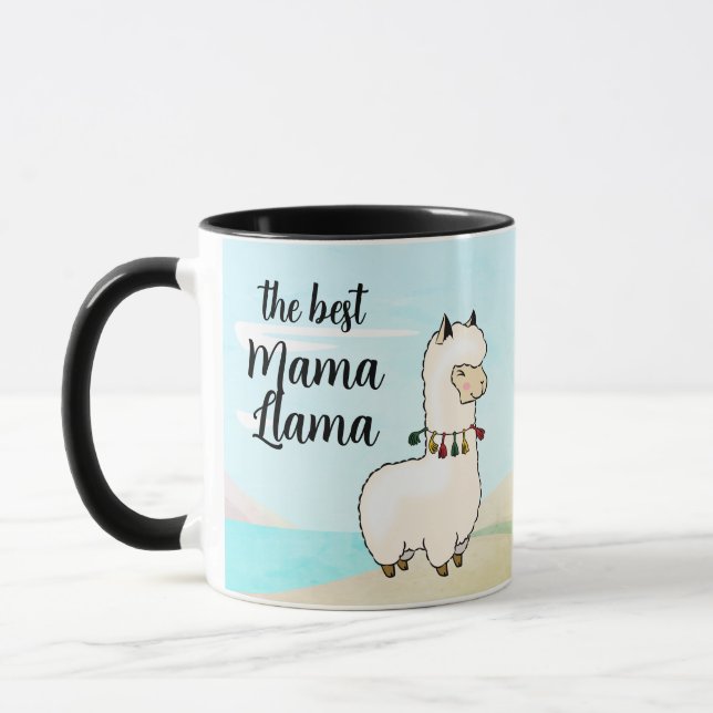 "Best Mamma Llama"-pris Mugg (Vänster)